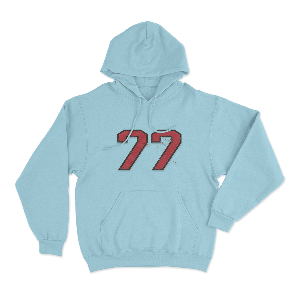 I Barely Know Her 77 Hoodie Sky Blue I Barely Know Her 77 Hoodie Sky Blue