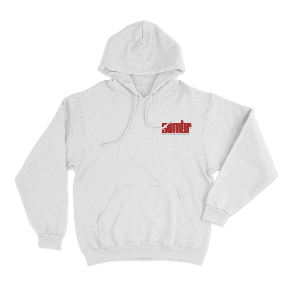 Sombr Logo Hoodie White Sombr Logo Hoodie White